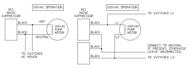 RC1 Noise Suppressor gilbarco wiring diagram 